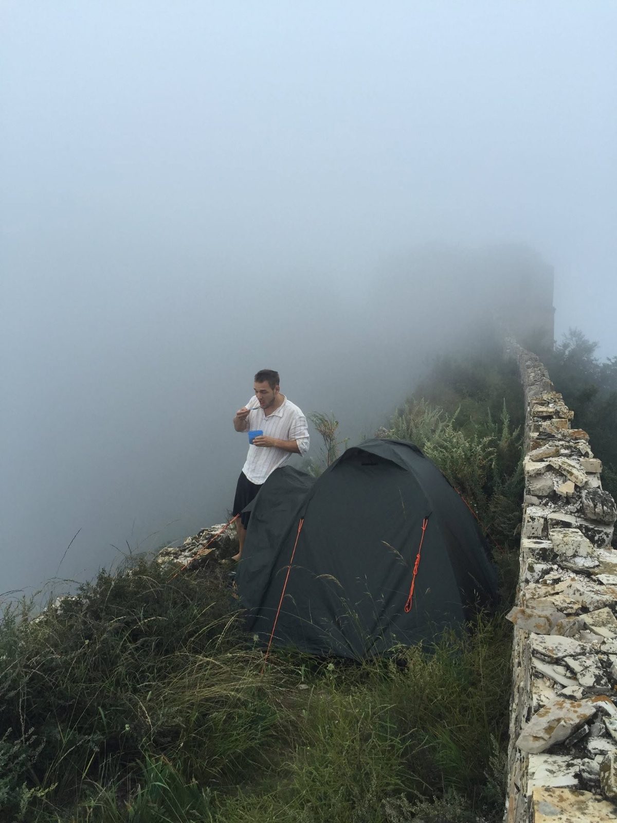 Camping on the Great Wall, China